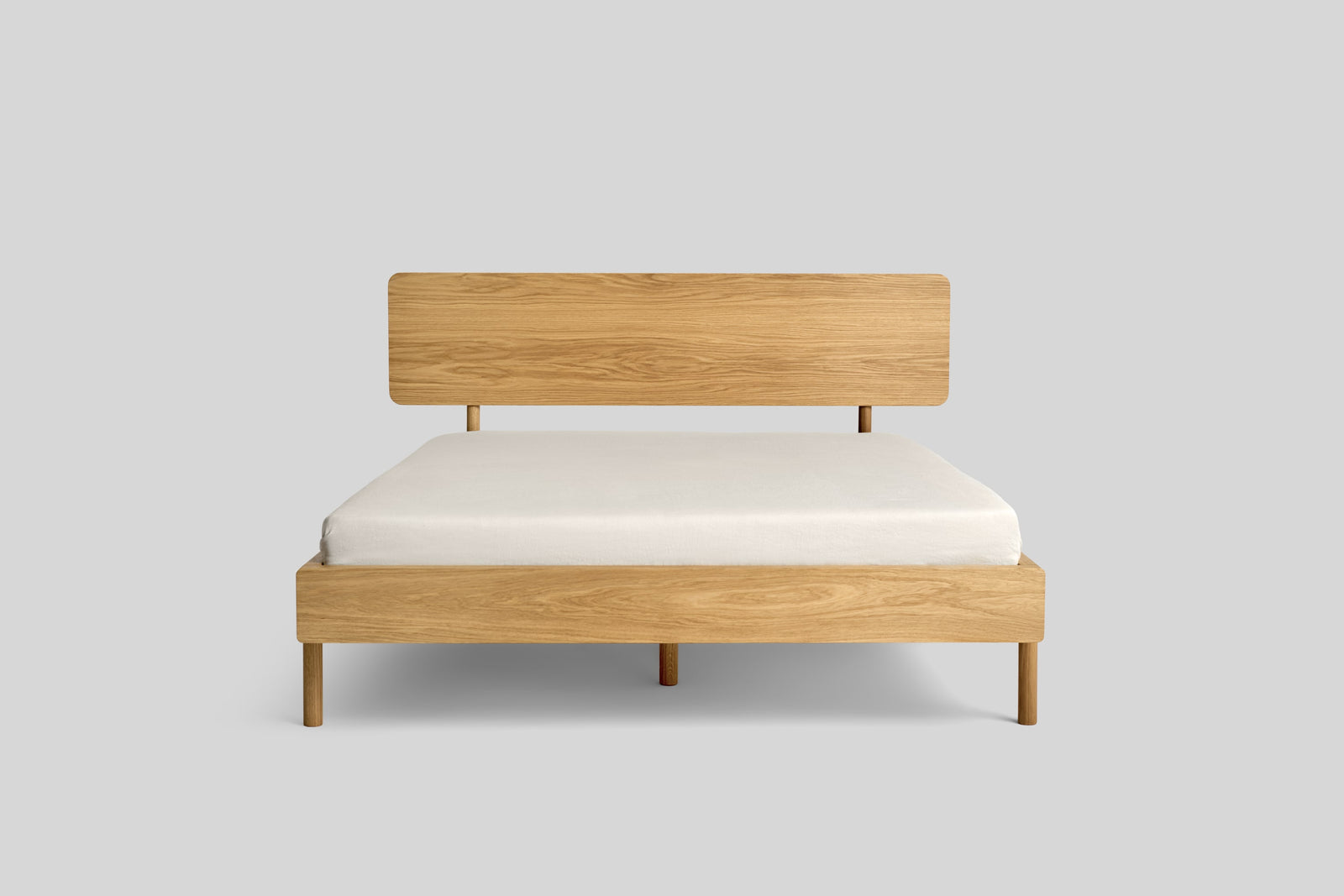 NAYT - dębowe nowoczesne łóżko do sypialny